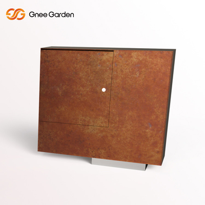 กล่องจดหมาย Corten Steel แบบกันสนิมแบบโบราณ 1000 * 800mm