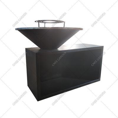 Modular Corten Steel Outdoor Cooking Grills ความหนา 3 มม. ระบบจุดระเบิดด้วยไฟฟ้า