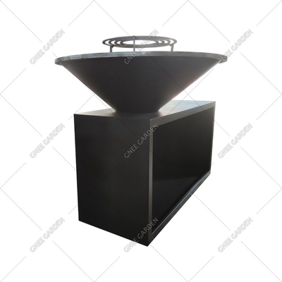 Modular Corten Steel Outdoor Cooking Grills ความหนา 3 มม. ระบบจุดระเบิดด้วยไฟฟ้า