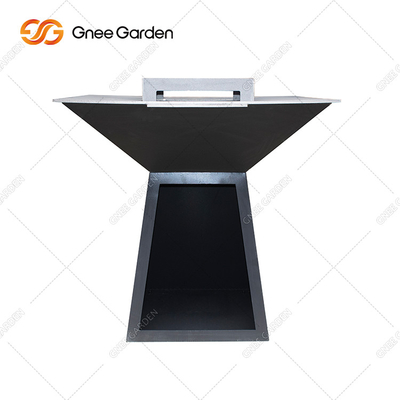 Corten Steel KD Outdoor BBQ Fire Pit Round Pre สนิม