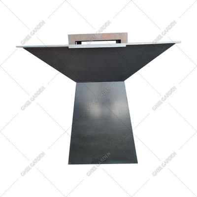 Corten Steel KD Outdoor BBQ Fire Pit Round Pre สนิม