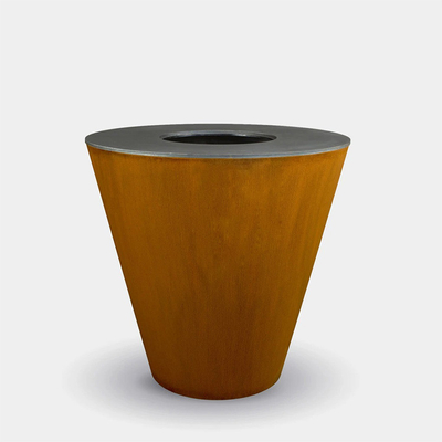 ฟืนที่เผาไหม้ Corten Steel เตากลางแจ้งเตาย่างสำหรับตั้งแคมป์ในสวน