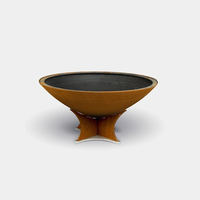 เตาย่างบาร์บีคิวโลหะกลางแจ้ง Garden Corten Steel 900mm Height