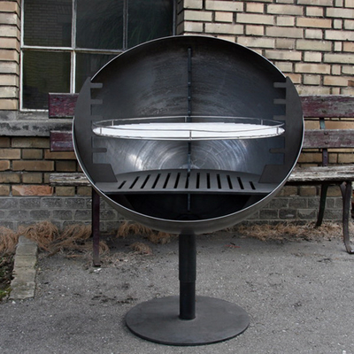 Gnee Garden Windproof ปรับ Fire Pit Grill ความสูง 110 ซม. สำหรับบาร์บีคิว