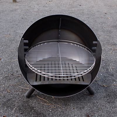 เตาทำอาหารกลางแจ้งขนาดใหญ่ Corten Steel Fire Pit Fire Bowl BBQ Grill