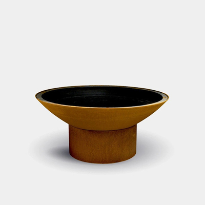 เตาย่างบาร์บีคิวกลางแจ้งแบบยุโรป Fire Bowl Corten Steel Barbecue Grill