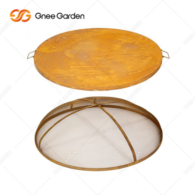 Corten Steel Metal แคมป์ปิ้ง เตาย่างบาร์บีคิวแบบสนิมสำหรับผักทำอาหารกลางแจ้ง