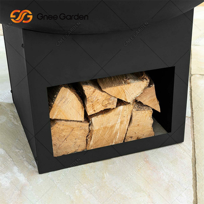 สนิมธรรมชาติ Corten Steel Metal เตาย่างบาร์บีคิวขนาดใหญ่ Outdoor Fire Pit Customized