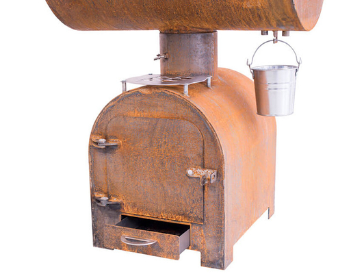 ห้องครัวสวน Corten Steel เตาทำอาหารกลางแจ้ง Pre Rusted