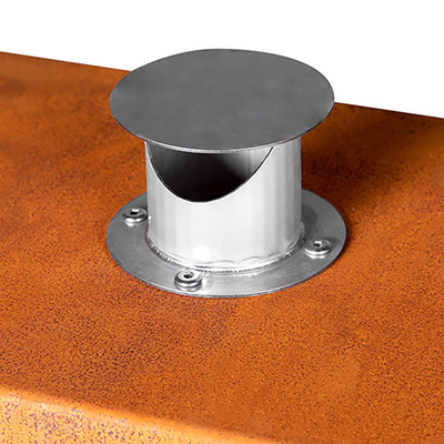 เตาผิงกลางแจ้ง Corten Steel Wood Burning Fire Pit GN-FP-510