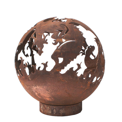 ฮีตเตอร์โลหะสนิม Corten Steel ที่โดดเด่น Fire Pit ความหนา 5 มม