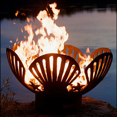 ชามหลุมไฟกลางแจ้ง Corten Steel ที่ทันสมัยเส้นผ่านศูนย์กลาง 600 มม. บริการ OEM ODM