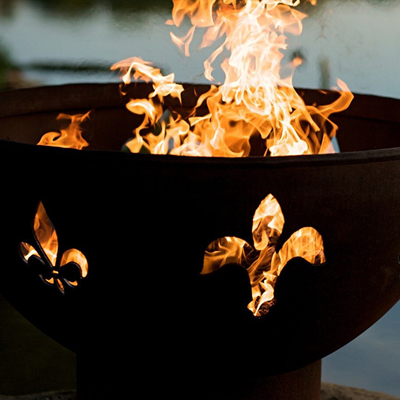 เส้นผ่านศูนย์กลาง 1200 มม. ชามไฟโลหะ Patio Fire Pit OEM ODM Welcome