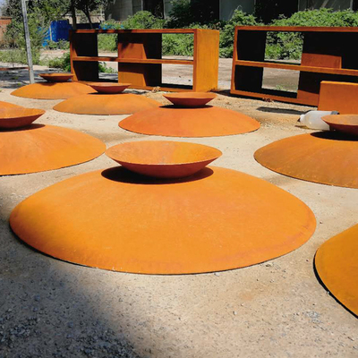 80cm Rusty Corten Fire Bowl Brazier กลางแจ้งสำหรับปาร์ตี้แคมป์ปิ้ง