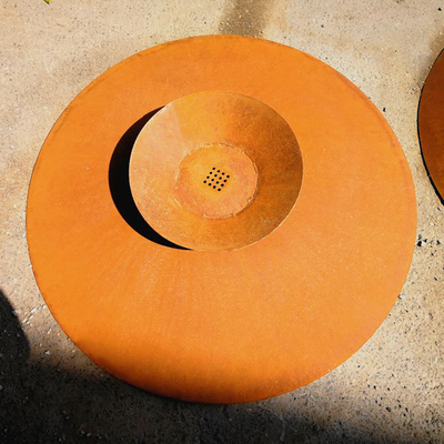 Outdoor Corten Steel Fire Pit เตาสนิมกลางแจ้งสำหรับสนามหลังบ้าน
