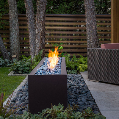 หลุมไฟเหล็กกลางแจ้งตกแต่งบ้านสวนสนิม Corten เหล็กหลุมไฟ