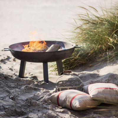 Gnee Garden Corten Steel หลุมไฟโลหะสนิมกลางแจ้งกลางแจ้ง Wood Fire Pit