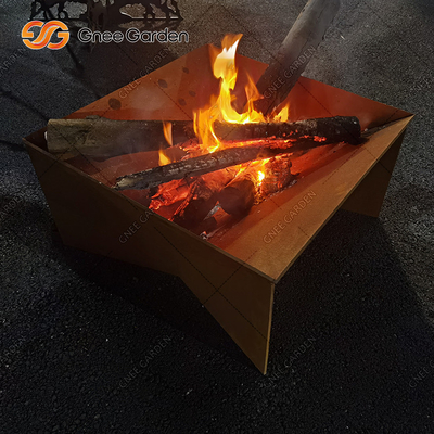 เตาเผาไม้ Corten Steel สำหรับสวนหลังบ้าน
