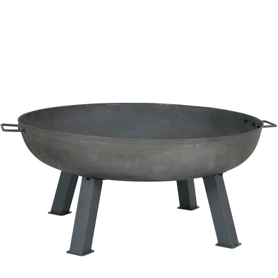 Firewood Fire Pit ประกอบเหล็กผุกร่อนแบบพกพา