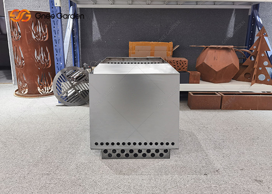 การออกแบบใหม่การเผาไหม้ไม้กลางแจ้ง Smokeless Firepits สแตนเลส Fire Pit