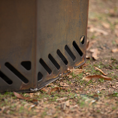 Charcoal Bonfire Fire Pit 19.5 นิ้วแบบพกพาการเผาไหม้ไม้กลางแจ้งไร้ควัน