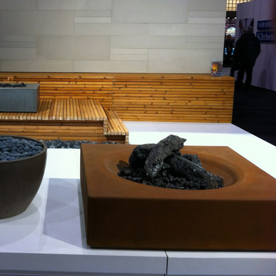 หนา 3 มม. Weathering Steel Square Metal Fire Pit Firewood Burning