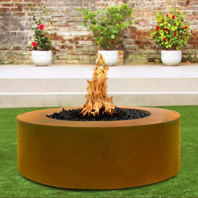 หลุมไฟเหล็ก Corten Steel ก่อนสนิม 900 มม. รอบนอกสวน