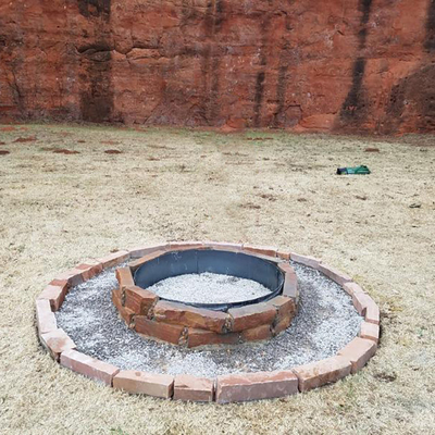 กลางแจ้งสนิม Corten Weathering Steel Fire Pit OEM ODM