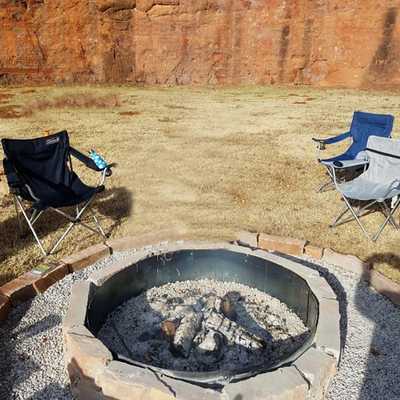 กลางแจ้งสนิม Corten Weathering Steel Fire Pit OEM ODM
