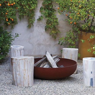 เส้นผ่านศูนย์กลาง 600 มม. 800 มม. 900 มม. เหล็กแบบพกพา Fire Pit Heavy Duty