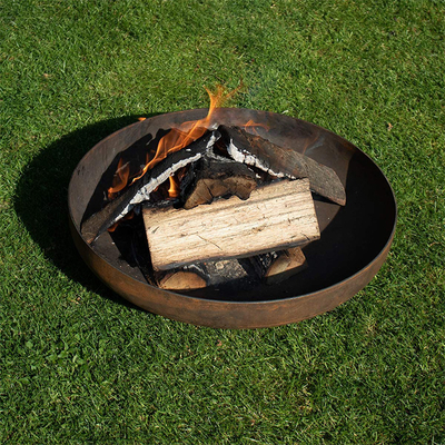 เส้นผ่านศูนย์กลาง 600 มม. 800 มม. 900 มม. เหล็กแบบพกพา Fire Pit Heavy Duty