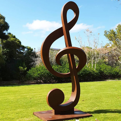 OEM Weathering Steel สนามหญ้าประติมากรรมโลหะ Rusty Metal Yard Sculptures Outdoor