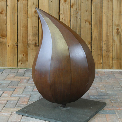 ความหนา 3 มม. ประติมากรรมเหล็ก Corten ที่ไม่ซ้ำกัน Metal Yard Art Sculpture