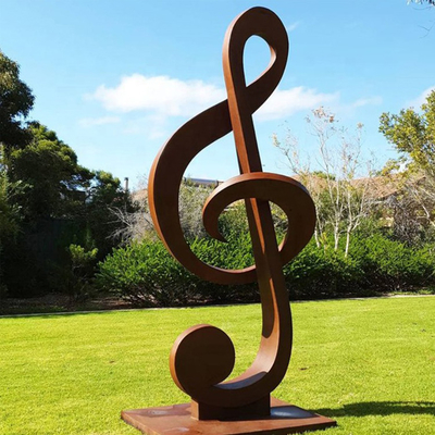 ความหนา 3 มม. ประติมากรรมเหล็ก Corten ที่ไม่ซ้ำกัน Metal Yard Art Sculpture