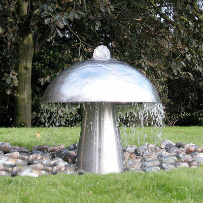 H250cm Sphere Garden Mirror ประติมากรรมโลหะประติมากรรมสมัยใหม่ Outdoor