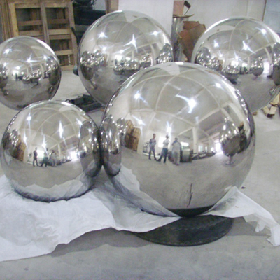 H245cm Hollow Sphere ประติมากรรมสแตนเลสสำหรับตกแต่งกลางแจ้ง