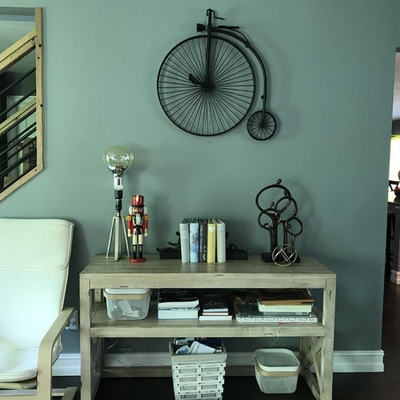 Vintage Wall Mounting Metal Cycle Wall Decor ปรับแต่งสำหรับร้านอาหาร