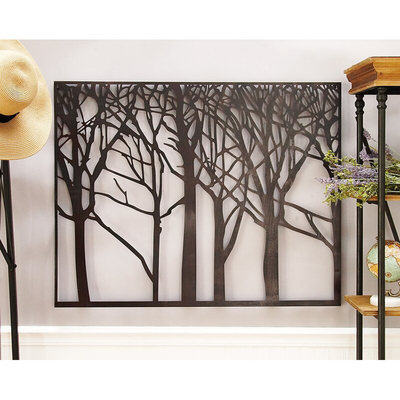 29x38 นิ้ว Tree Of Life Artwork Metal Laser Cut For Garden