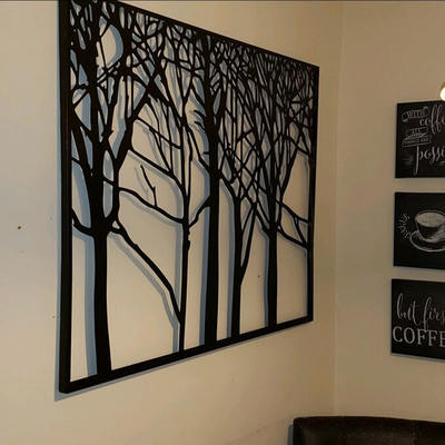 29x38 นิ้ว Tree Of Life Artwork Metal Laser Cut For Garden