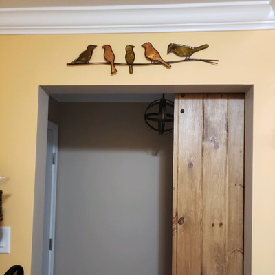 Creative Vintage Metal Wall Art Decor โลโก้ OEM ความยาว 28.5 นิ้ว